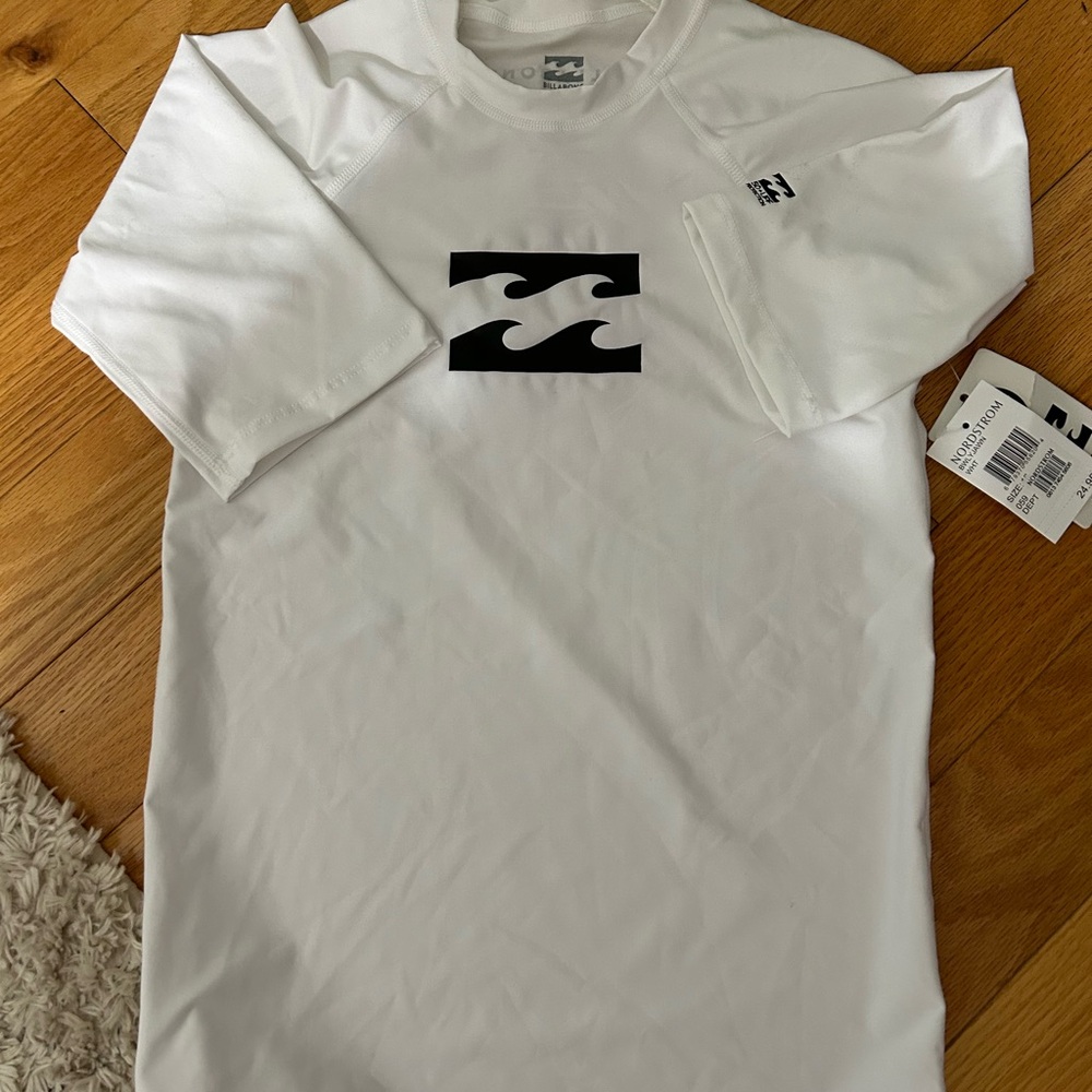 Billabong Kids White and Black Rashguard
